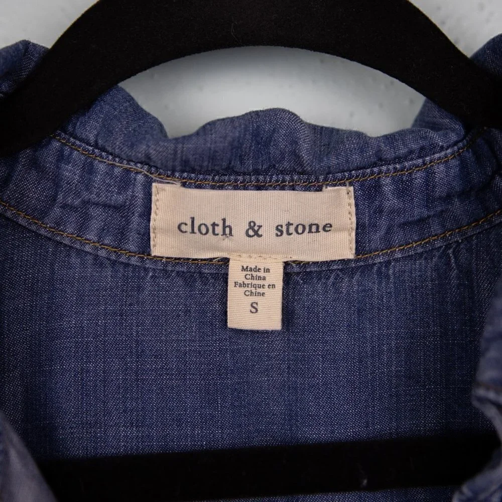 Cloth & Stone chambray shirt dress-S - Picture 4 of 5